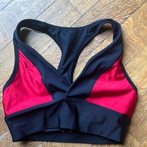 Alala red and black bra top. size XS. EUC